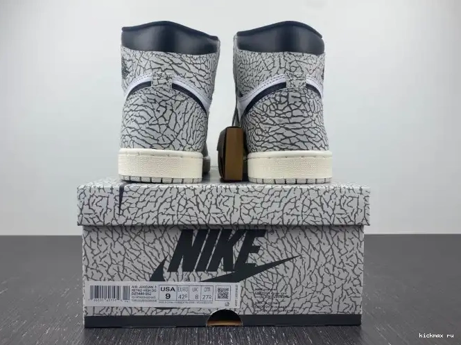 Cheap Kickmax Air High 1 Cement White DZ5485-052 Jordan OG 0509